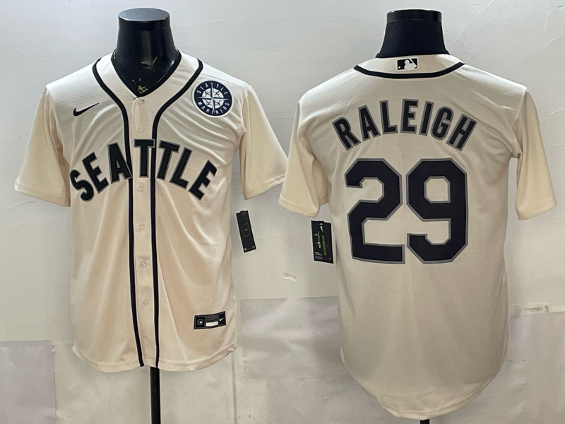 Men 2026 Seattle Mariners #29 Raleigh cream Nike MLB Jersey 0521005->seattle mariners->MLB Jersey